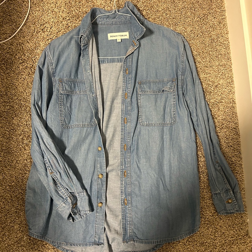 Denim Forum Blue women's Shirt - XS